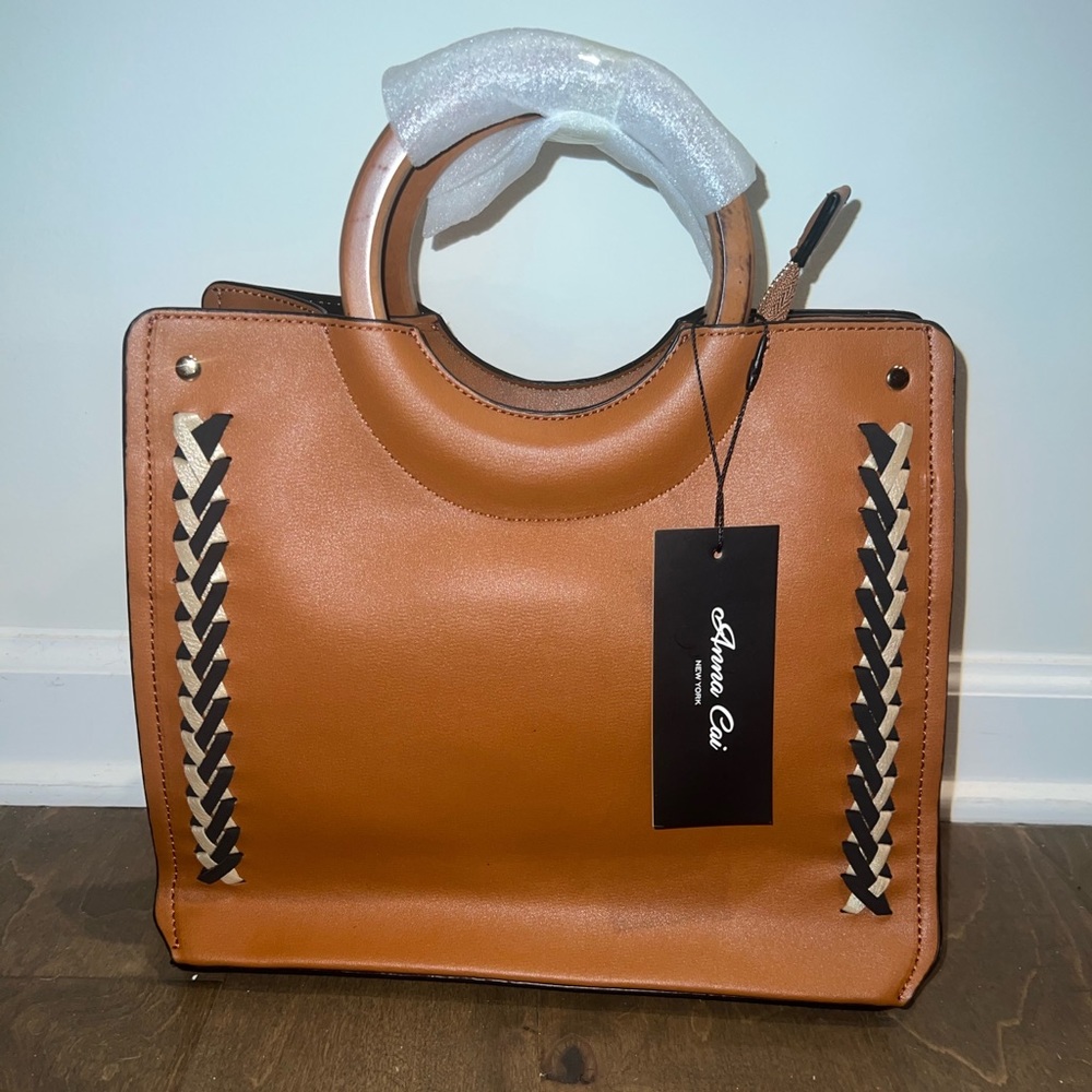 Anna Cai Dark Tan Purse